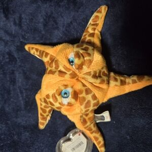 Wish Orange Giraffe Pattern Plush